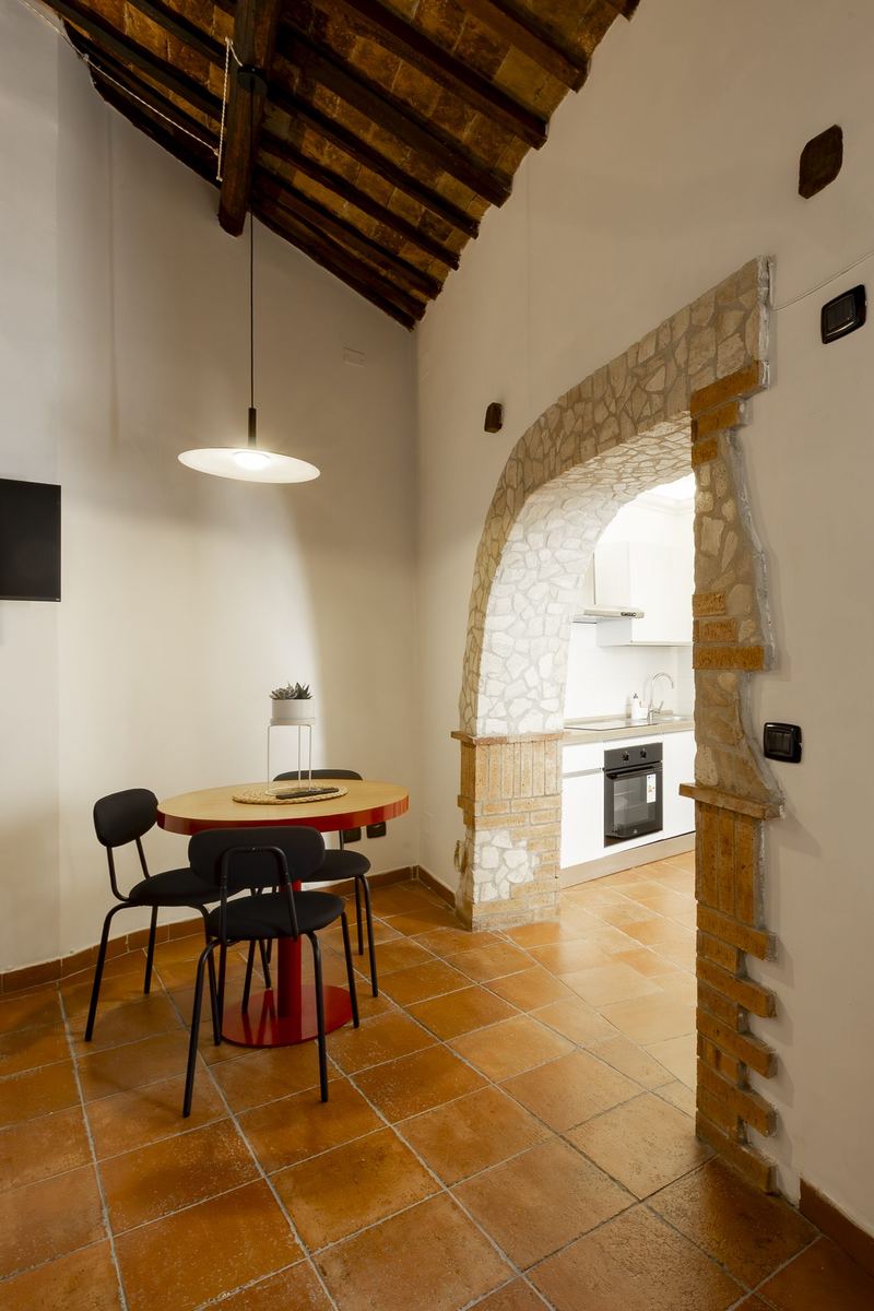 Cucina con arco